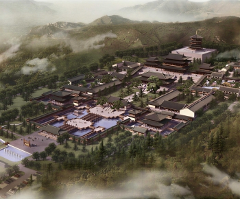 Chinese Style Architectural Bird's-eye View Planning-ID:905915021