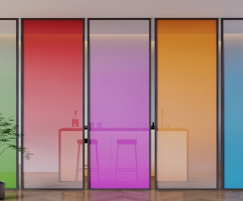 Modern Glass Screen Partition-ID:284480096