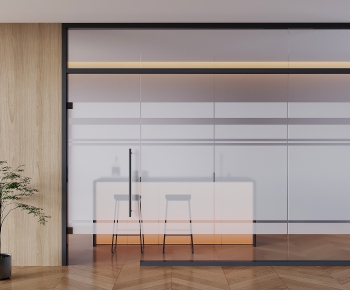 Modern Glass Screen Partition-ID:854348909