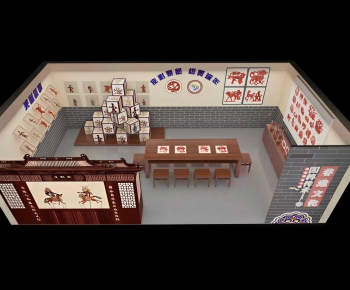 New Chinese Style Exhibition Hall-ID:629351182