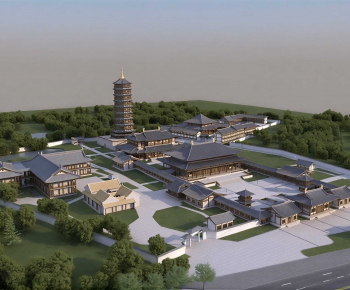 Chinese Style Architectural Bird's-eye View Planning-ID:591576105