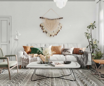 Nordic Style A Living Room-ID:424185044