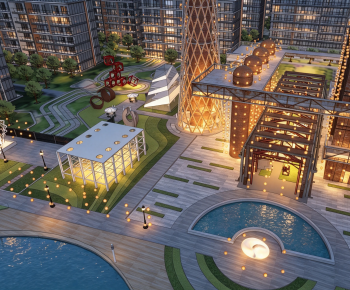 Modern Appearance Of Commercial Building-ID:748825073