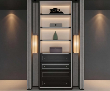 New Chinese Style Decorative Cabinet-ID:619609444