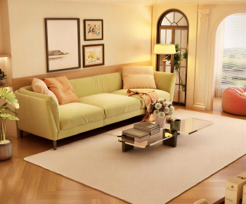 Modern A Living Room-ID:203279022