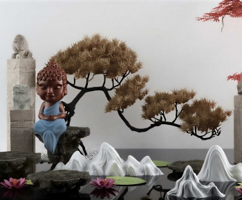 New Chinese Style Plant Landscaping-ID:940927986