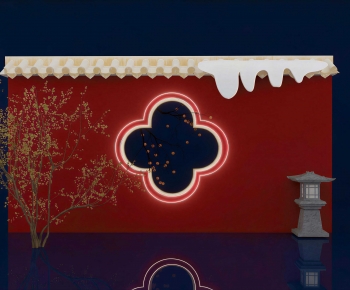 New Chinese Style Landscape Wall-ID:421056031