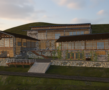 New Chinese Style Appearance Of Commercial Building-ID:892889532