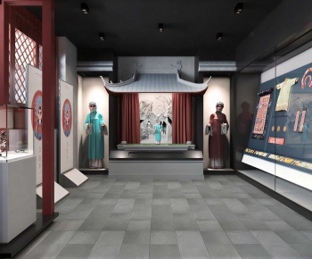 New Chinese Style Exhibition Hall-ID:516690978