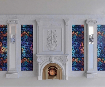 New Classical Style Fireplace-ID:585535057