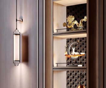 New Chinese Style Wall Lamp-ID:805356988