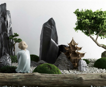 New Chinese Style Plant Landscaping-ID:429529914