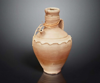 Wabi-sabi Style Clay Pot-ID:985876083