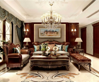 American Style A Living Room-ID:492162946