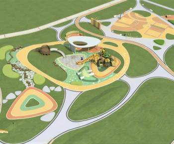 Modern Park Landscape-ID:206883916
