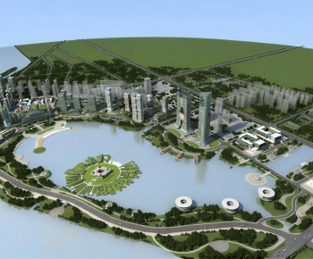 Modern Architectural Bird's-eye View Planning-ID:363137012