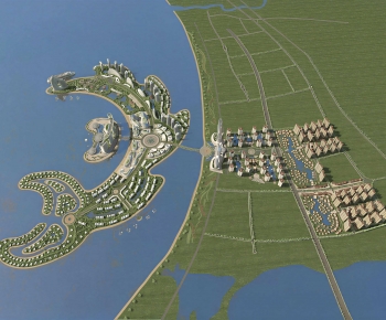 Modern Architectural Bird's-eye View Planning-ID:192214976