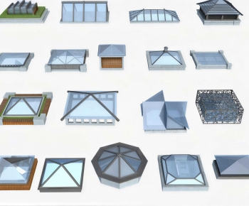 Modern Building Component-ID:906984096