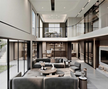 Modern A Living Room-ID:488305091