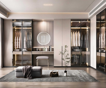 Modern Clothes Storage Area-ID:935909992