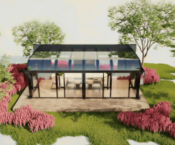 Modern Glass Sunshine Room-ID:107558018