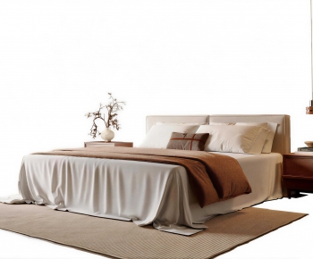 Modern Double Bed-ID:377414947