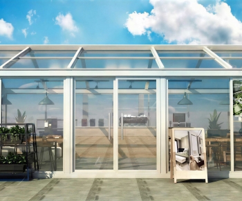 Modern Glass Sunshine Room-ID:952299122