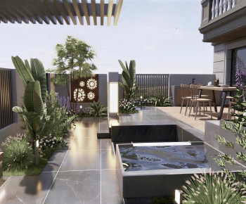 Modern Courtyard/landscape-ID:798547034