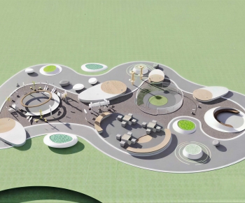 Modern Park Landscape-ID:966412077