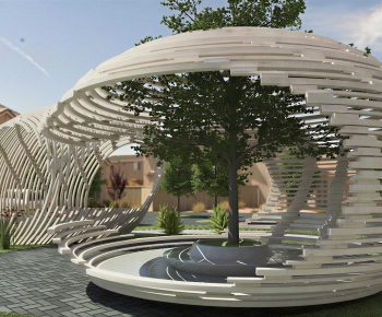 Modern Park Landscape-ID:964309933