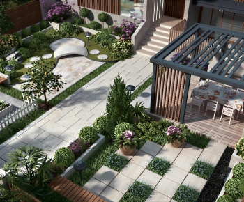 Modern Courtyard/landscape-ID:358330012