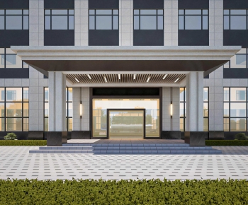 Modern Facade Element-ID:845077044