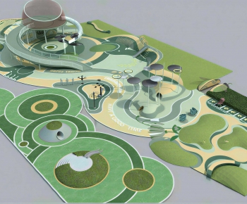 Modern Park Landscape-ID:384907961
