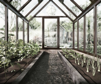 Modern Glass Sun Room-ID:230539082