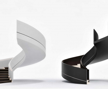 Modern Rotating Staircase-ID:661665924