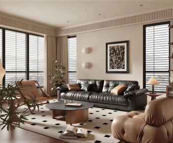 French Style A Living Room-ID:601708893