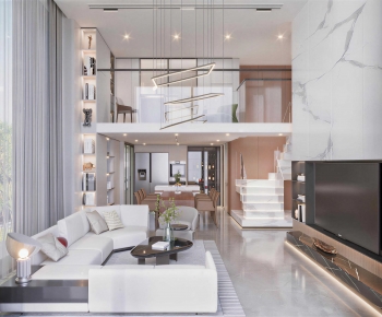 Modern A Living Room-ID:810498005