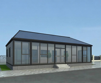 Modern Glass Sun Room-ID:214827063