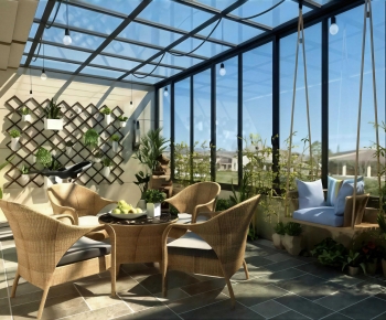 Modern Glass Sun Room-ID:623696098