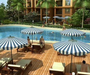 Modern Swimming Pool-ID:675374034