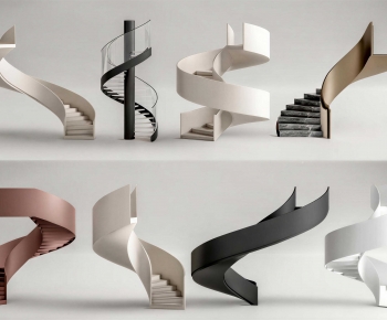 Modern Rotating Staircase-ID:499027018
