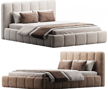 Modern Double Bed-ID:874209889