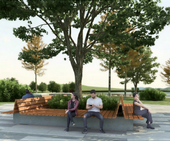Modern Park Landscape-ID:923098099