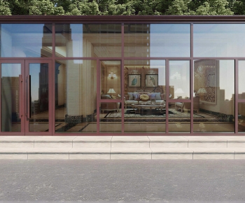 Modern Glass Sunshine Room-ID:571228037