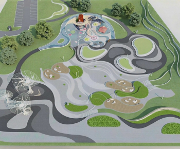 Modern Park Landscape-ID:507612942