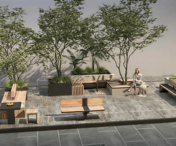 Modern Park Landscape-ID:698784117