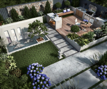Modern Courtyard/landscape-ID:641219657