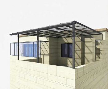 Modern Glass Sun Room-ID:739748954