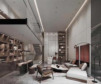 Modern A Living Room-ID:529687883