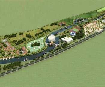Modern Architectural Bird's-eye View Planning-ID:126791035